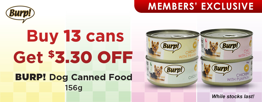 Burp! Dog Canned 156g